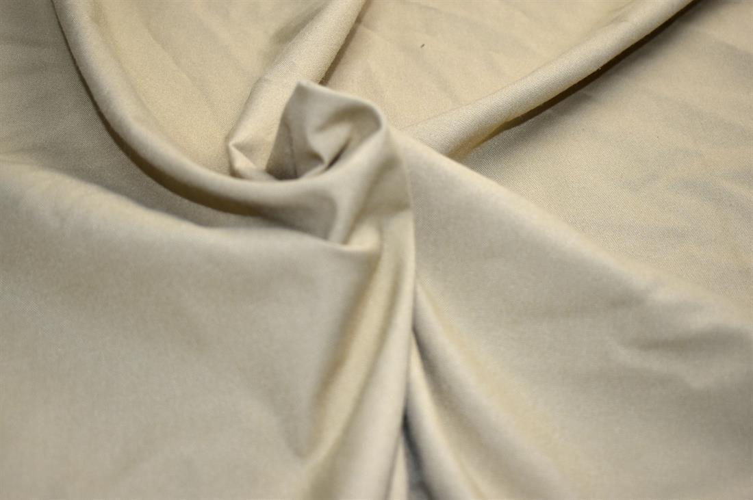 Beige Plain Polyester Fabric