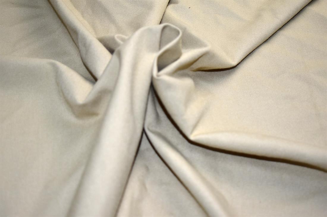 Beige Plain Polyester Fabric