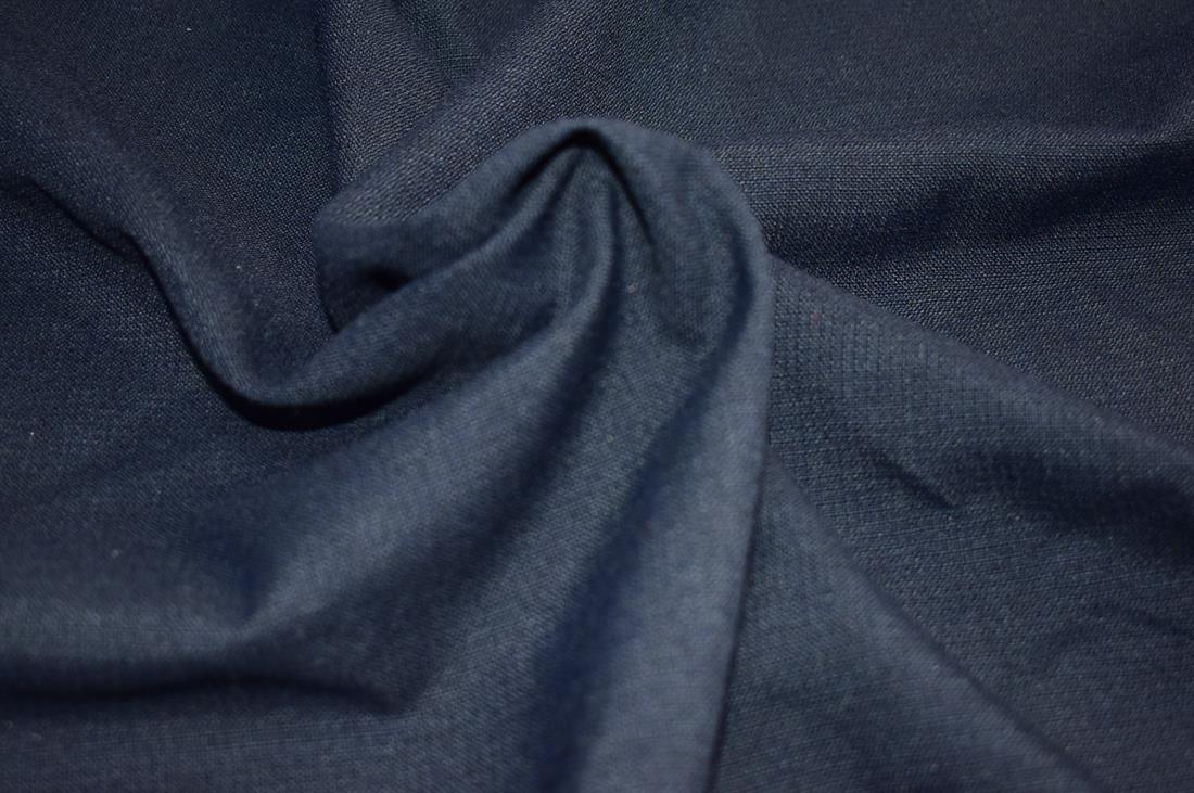 Navy Plain Polyester Fabric