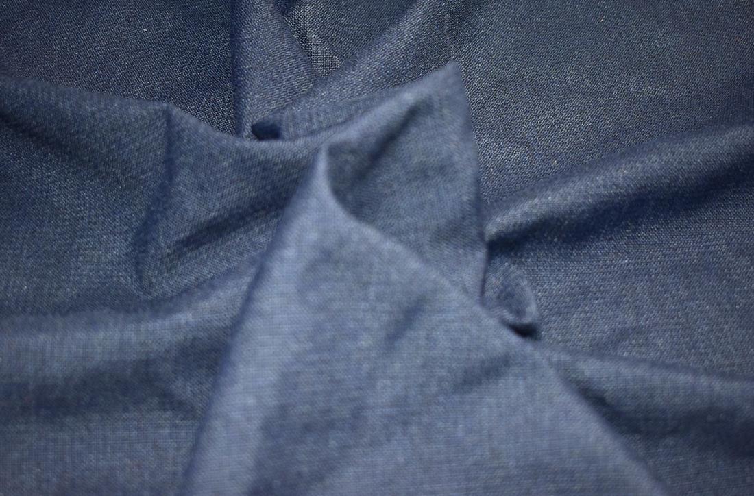 Navy Plain Polyester Fabric
