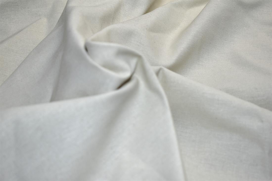 Cream Plain Polyester Fabric