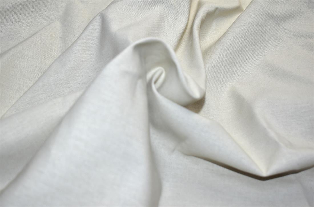 Cream Plain Polyester Fabric