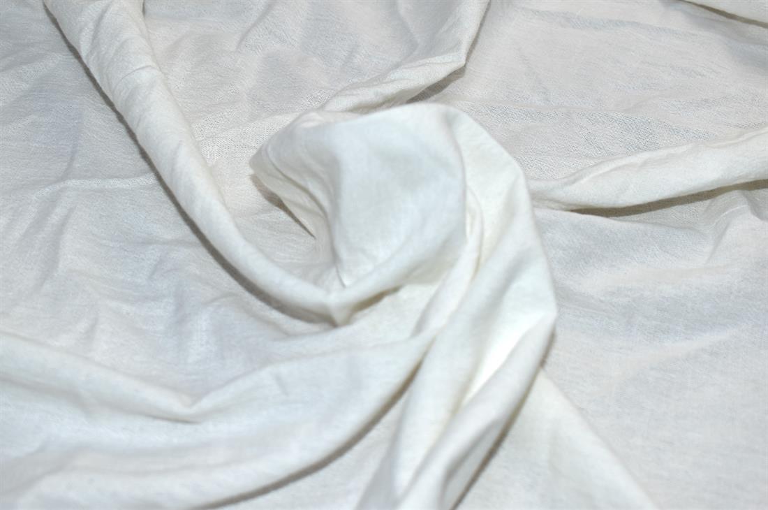 Ivory Plain Polyester Fabric