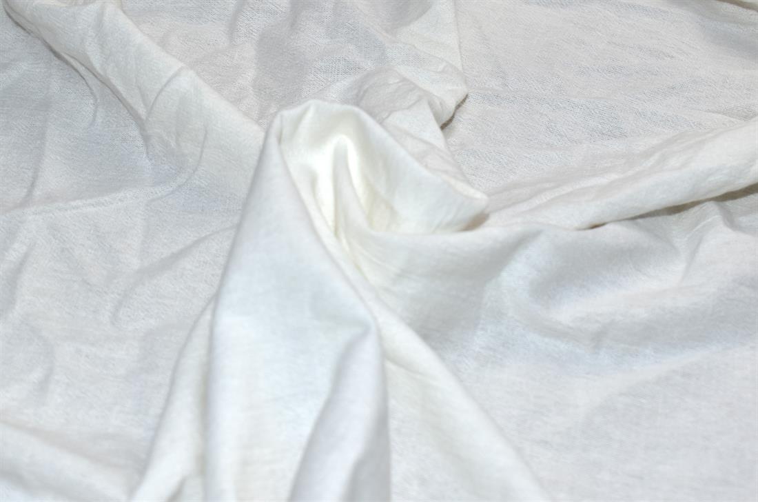 Ivory Plain Polyester Fabric