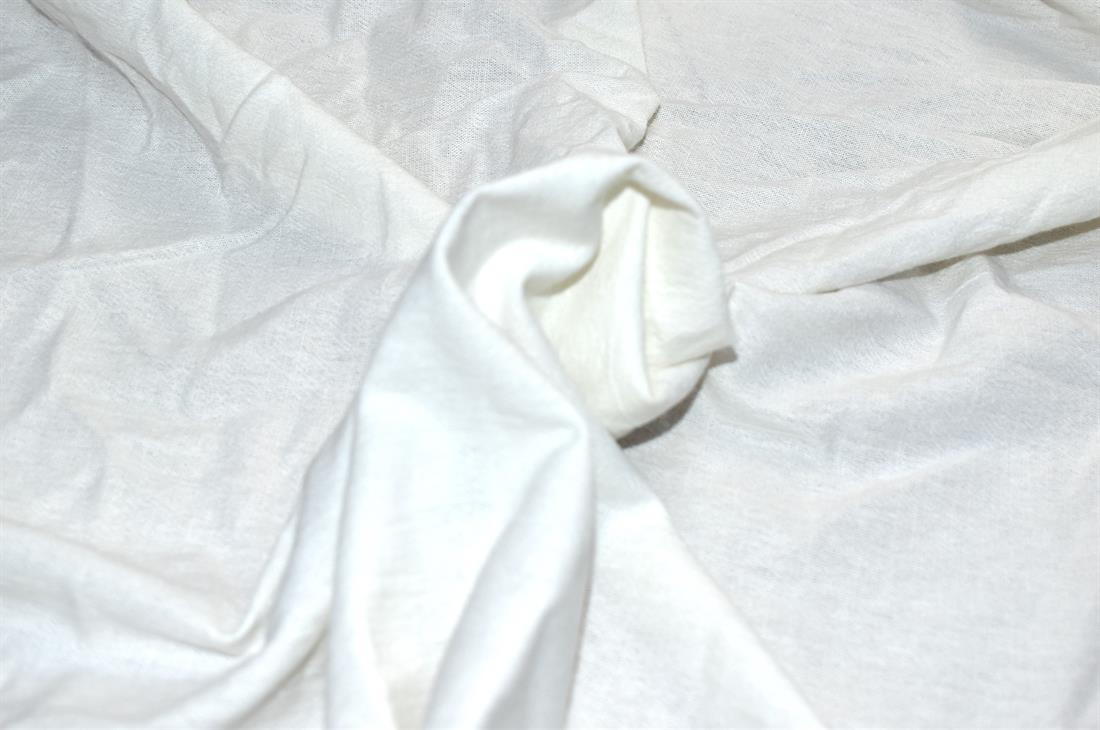 Ivory Plain Polyester Fabric