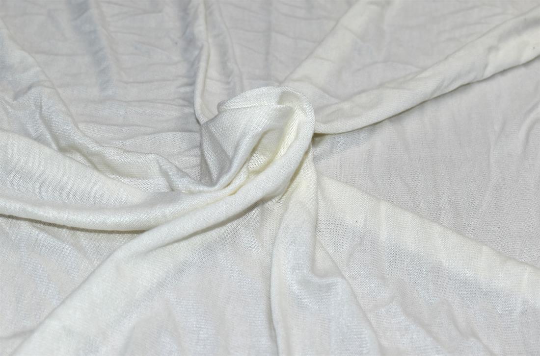Cream Plain Polyester Jersey Fabric