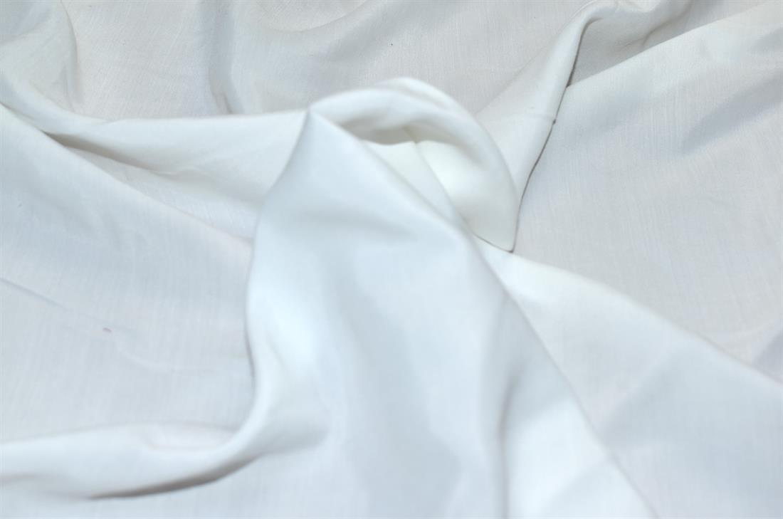 White Plain Polyester Cotton Fabric