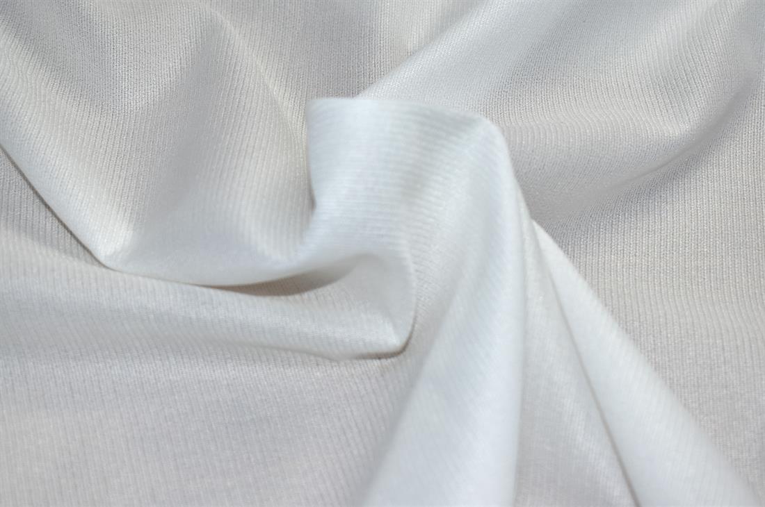 Off White Polyester Fabric