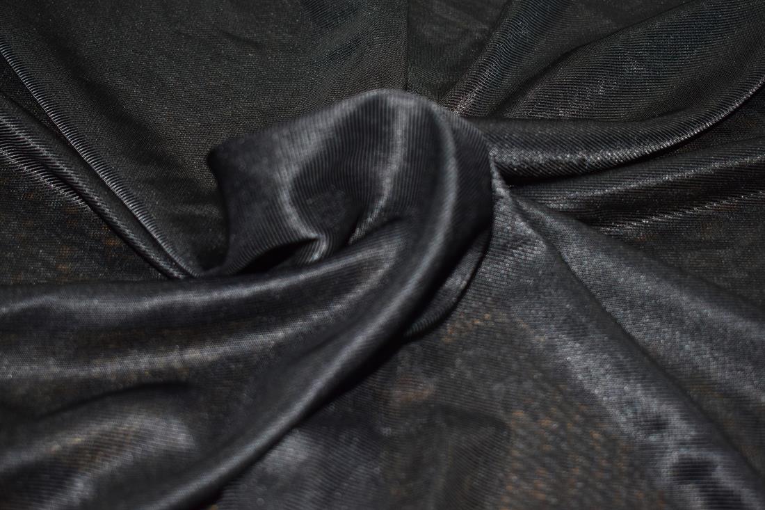 Black Plain Polyester Nylon Fabric