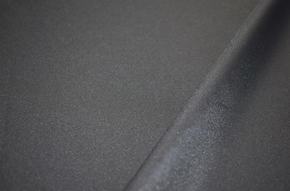 Black Plain 100% Polyester Fabric