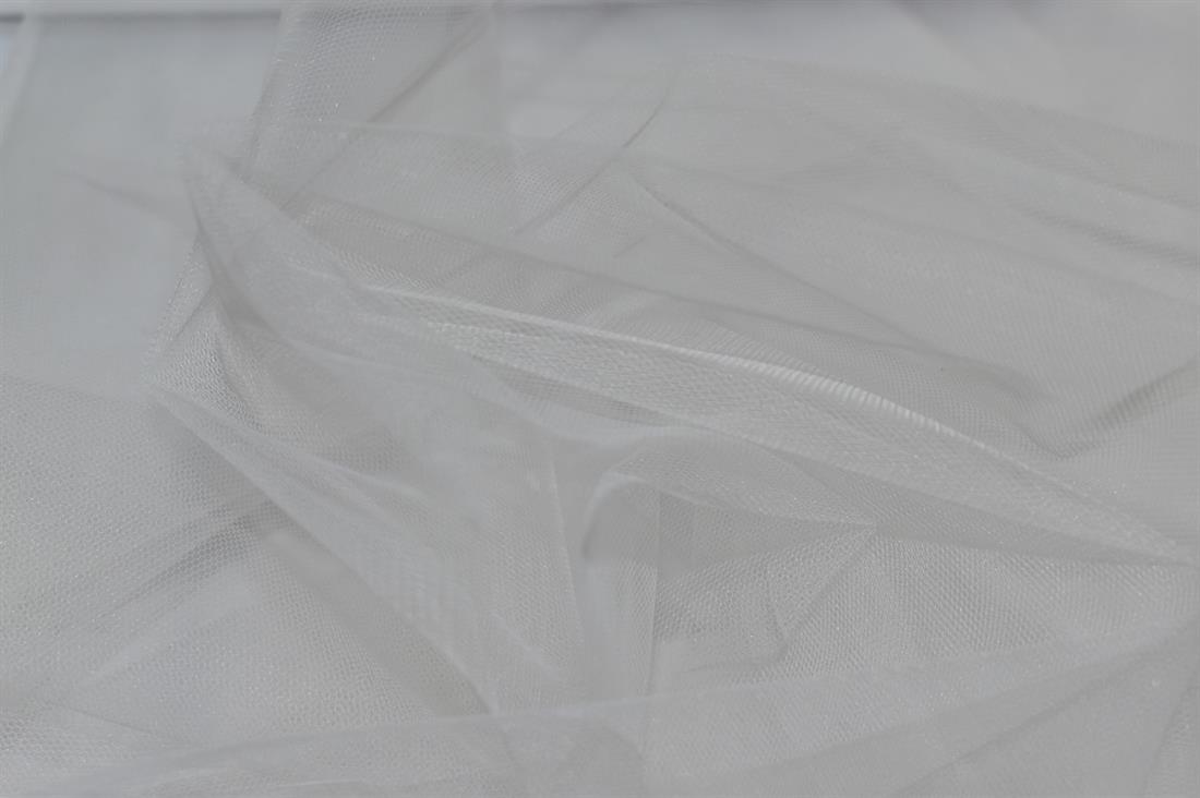 Light Peach Polyester Net Fabric