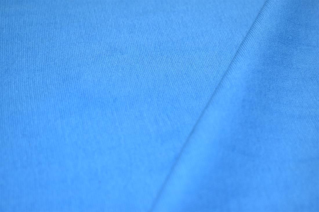 Blue Plain Polyester Jersey
