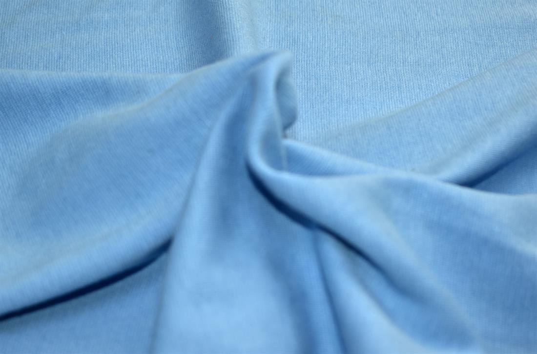 Blue Plain Polyester Jersey