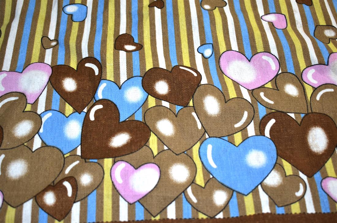 Brown Printed Canvas Fabric