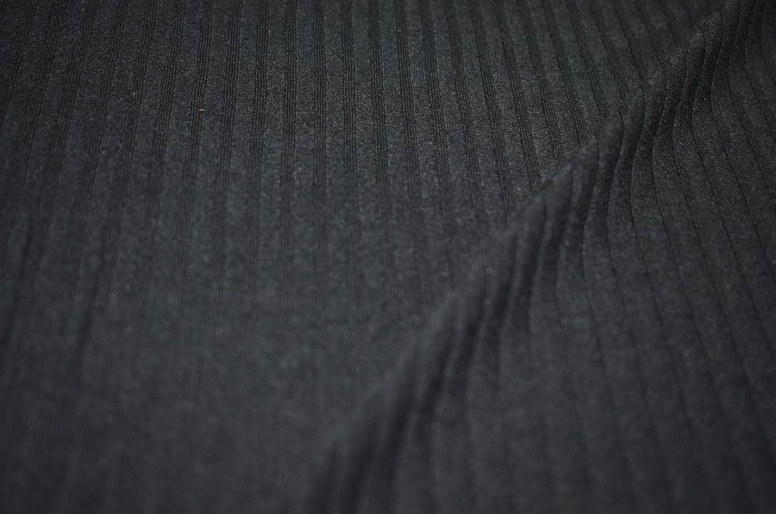 Black Polyester Jersey Fabric