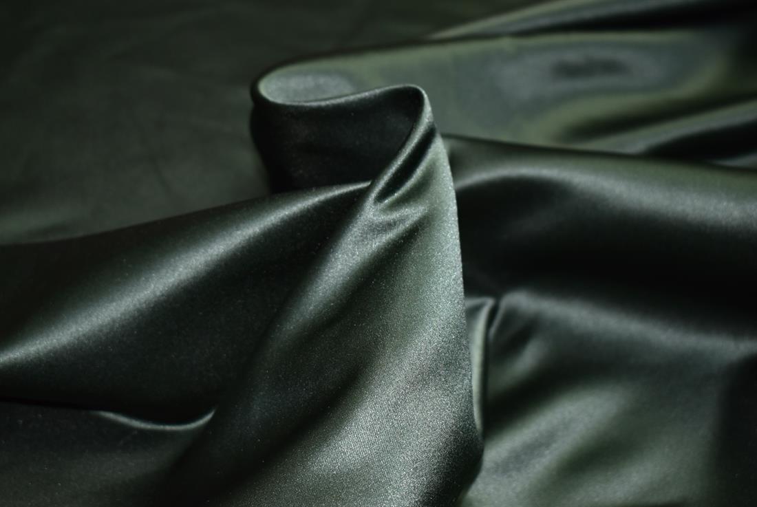 Bottle Green Plain Polyester Fabric