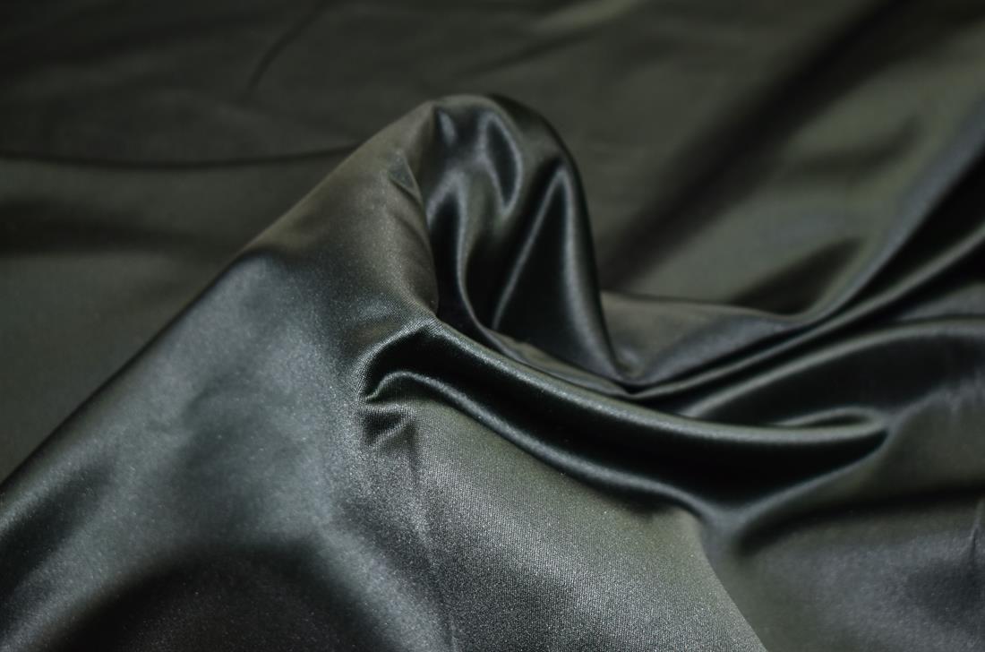 Bottle Green Plain Polyester Fabric