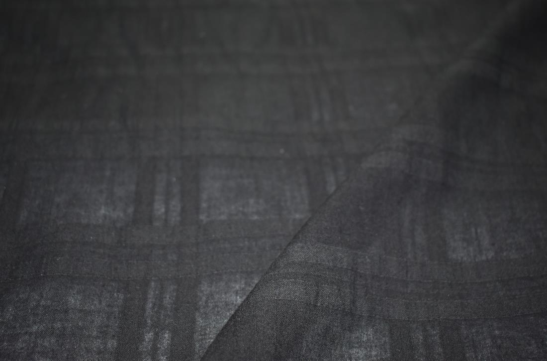 Black Embroidery Polyester Fabric