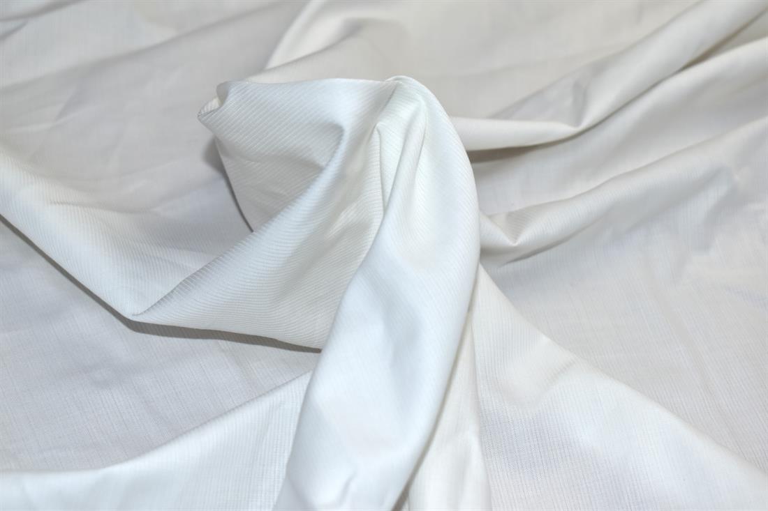 White Plain Polyester Cotton Fabric