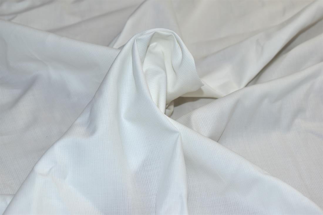 White Plain Polyester Cotton Fabric