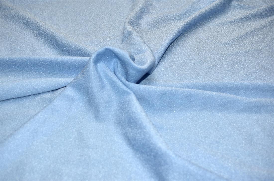Blue Printed Polyester Jersey Fabric