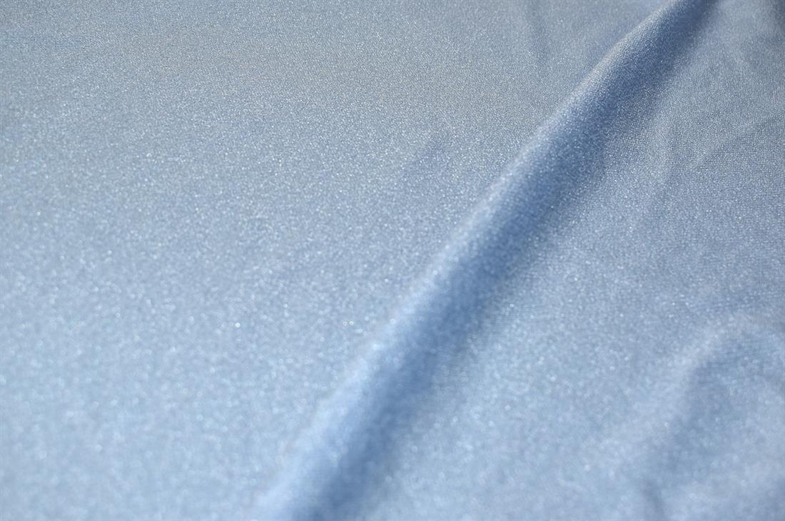 Blue Printed Polyester Jersey Fabric