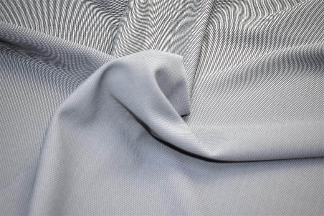 Grey Printed Polyester Jersey Fabric