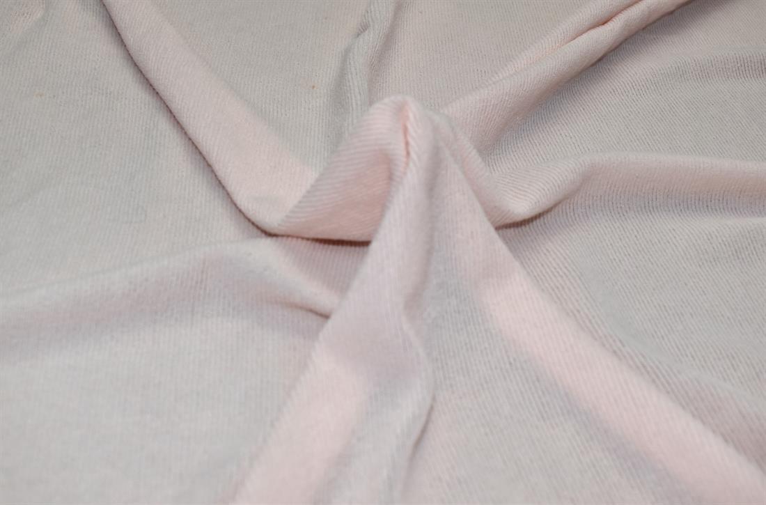 Light Peach Plain Lightweight Polyester Jersey Fabric