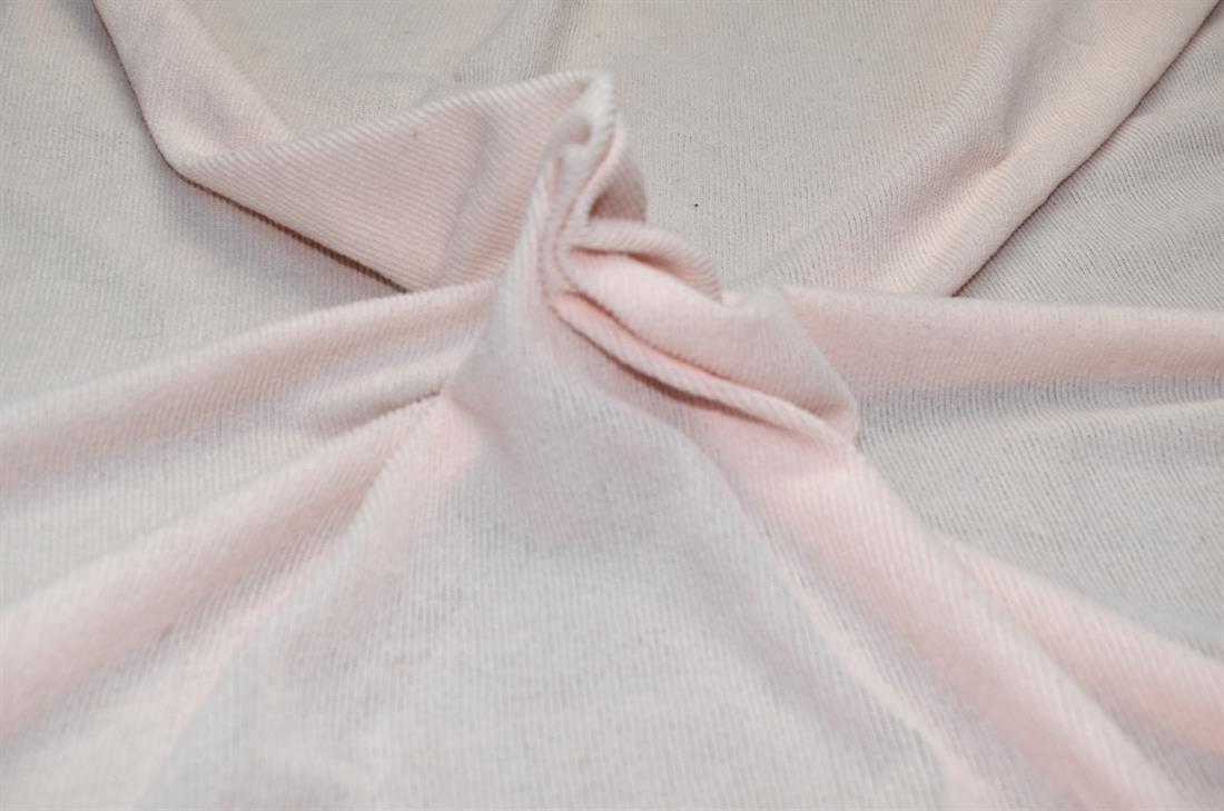 Light Peach Plain Lightweight Polyester Jersey Fabric