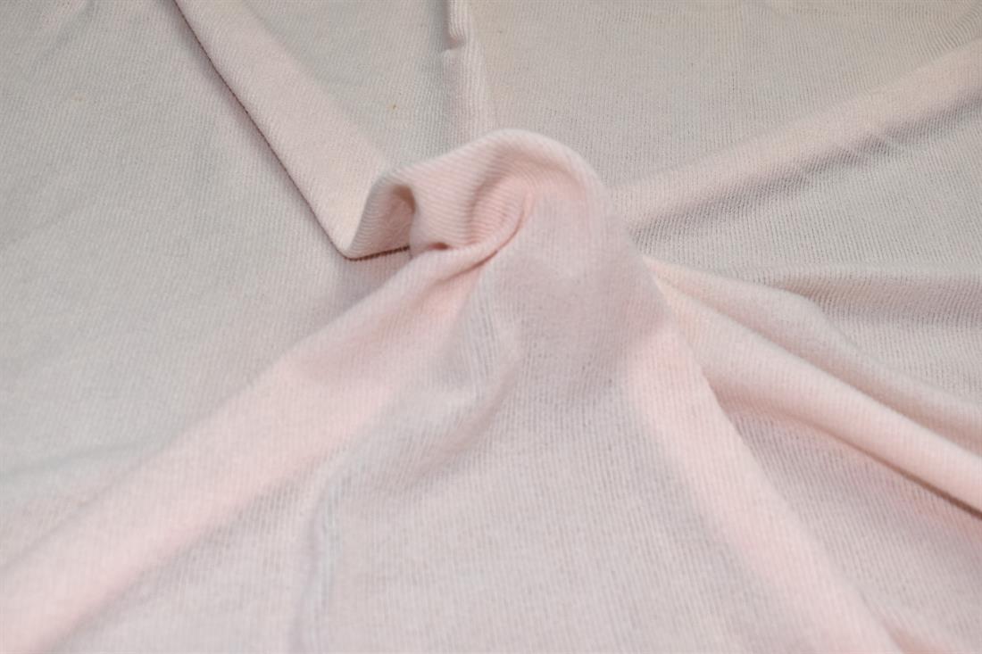 Light Peach Plain Lightweight Polyester Jersey Fabric