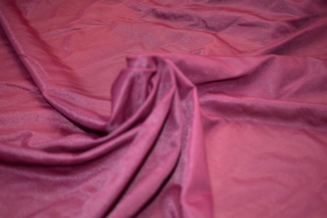 Wine Plain Polyester Mesh Jersey Fabric