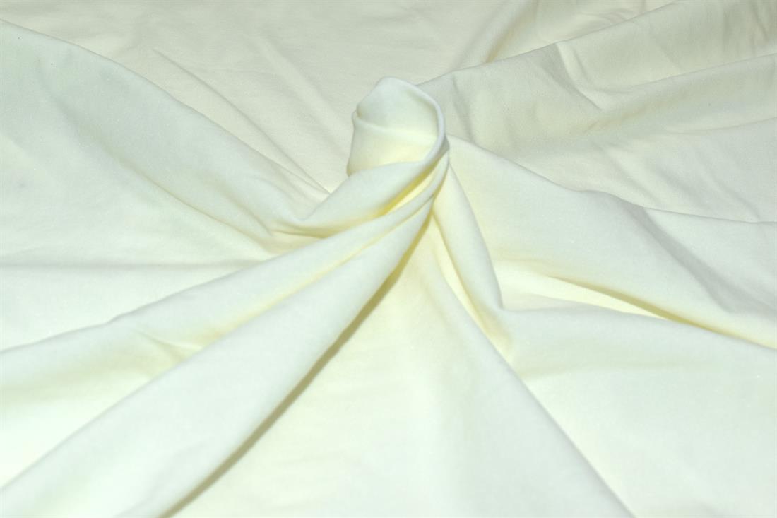 Cream Plain Polyester Jersey Fabric