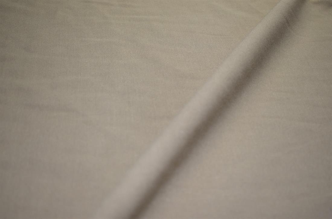 Beige Plain Polyester Fabric