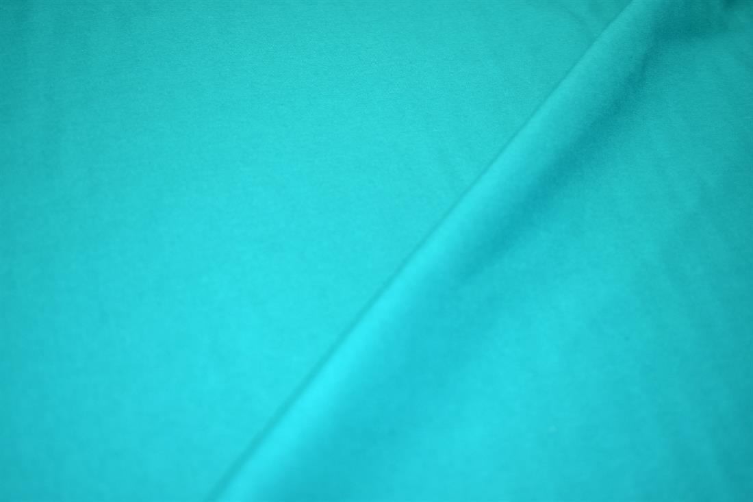 Turqouise Plain Polyester Cotton Fabric