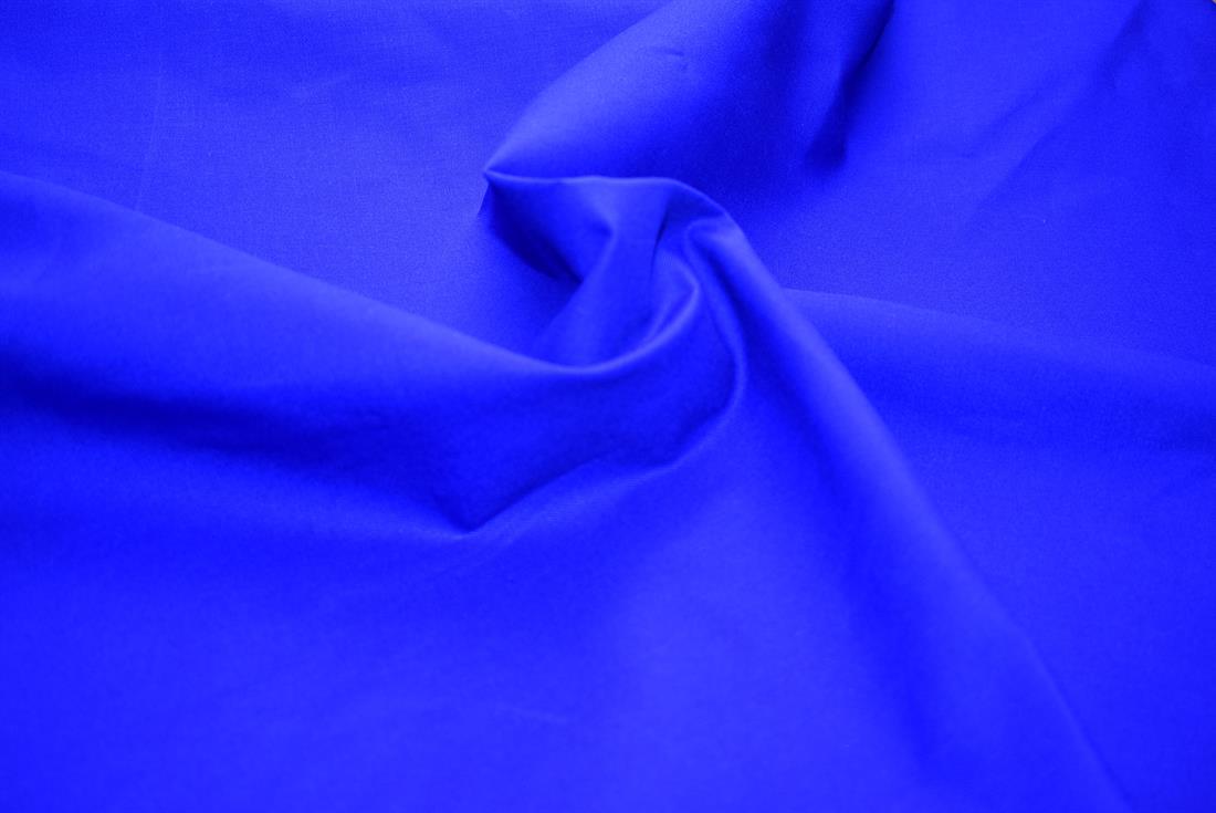 Royal Blue Plain Polyester Cotton Drill Fabric