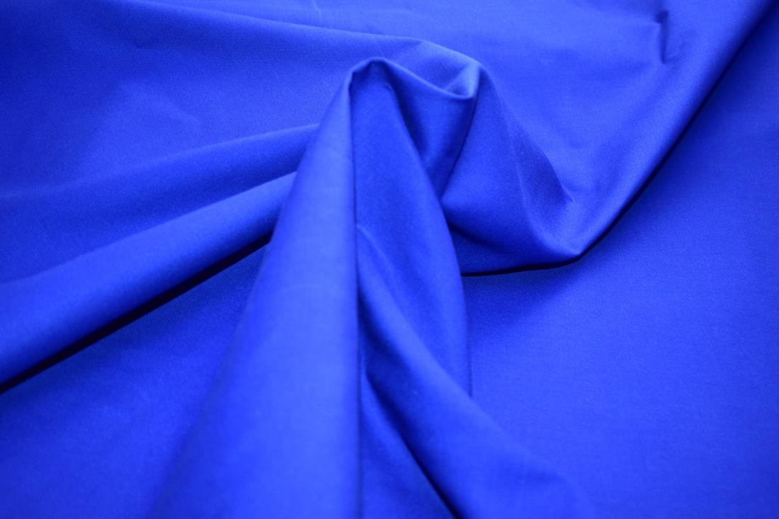 Royal Blue Plain Polyester Cotton Drill Fabric