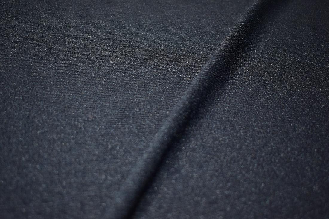 Dark Navy Plain Polyester Jersey Fabric
