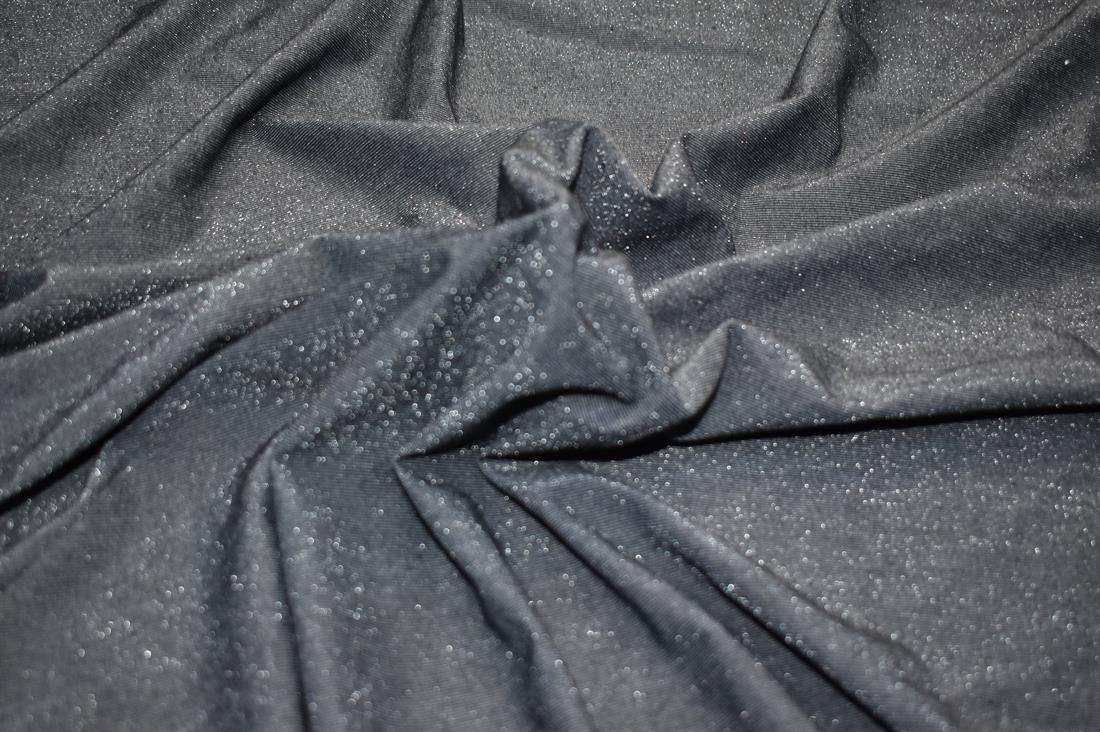 Dark Grey Plain Polyester Jersey Fabric