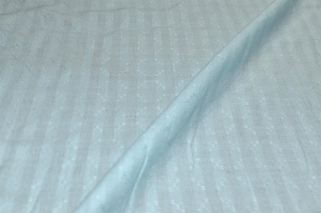 Aqua Printed Polyester Embroidery Fabric