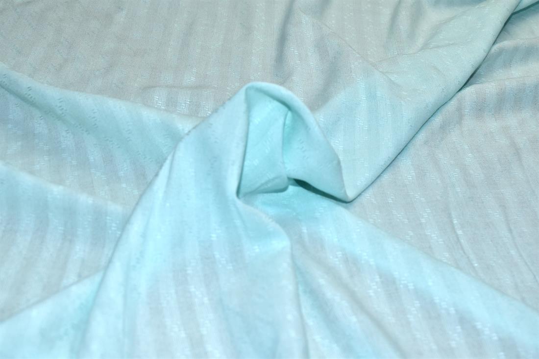 Aqua Printed Polyester Embroidery Fabric