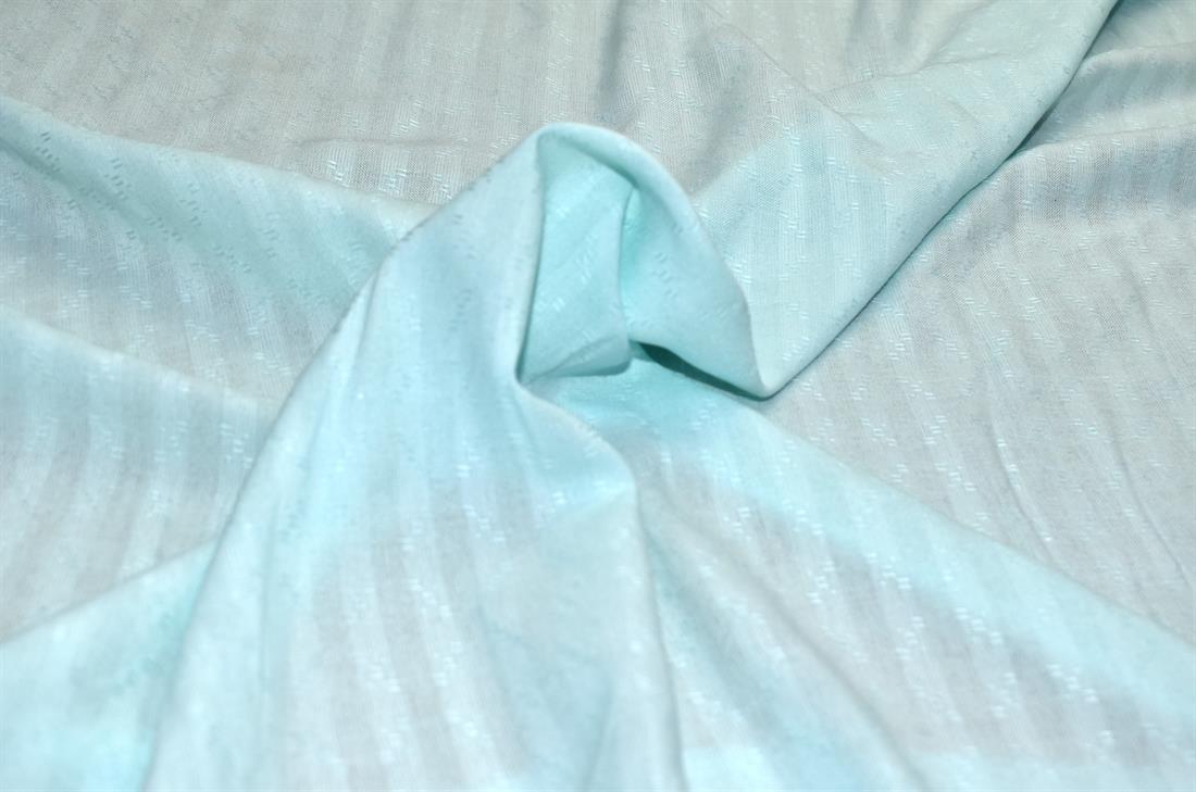 Aqua Printed Polyester Embroidery Fabric