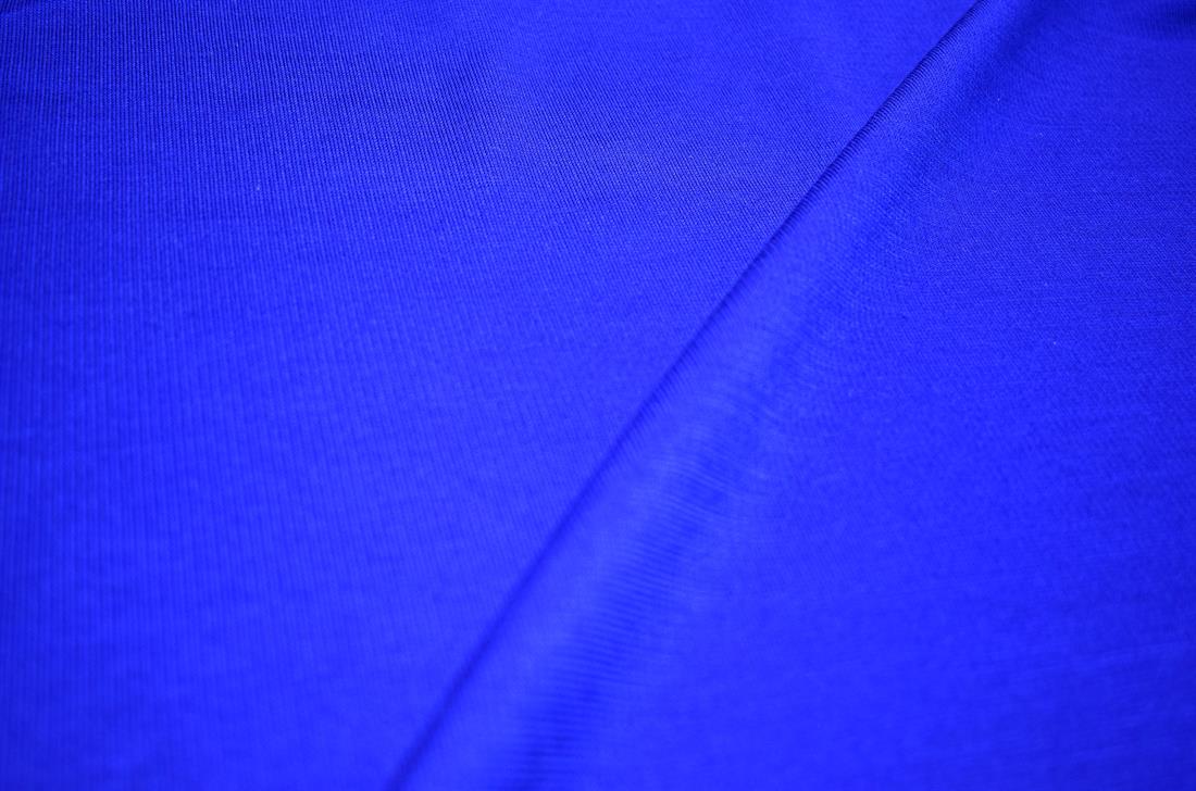 Royal Blue Plain Polyester Jersey Fabric