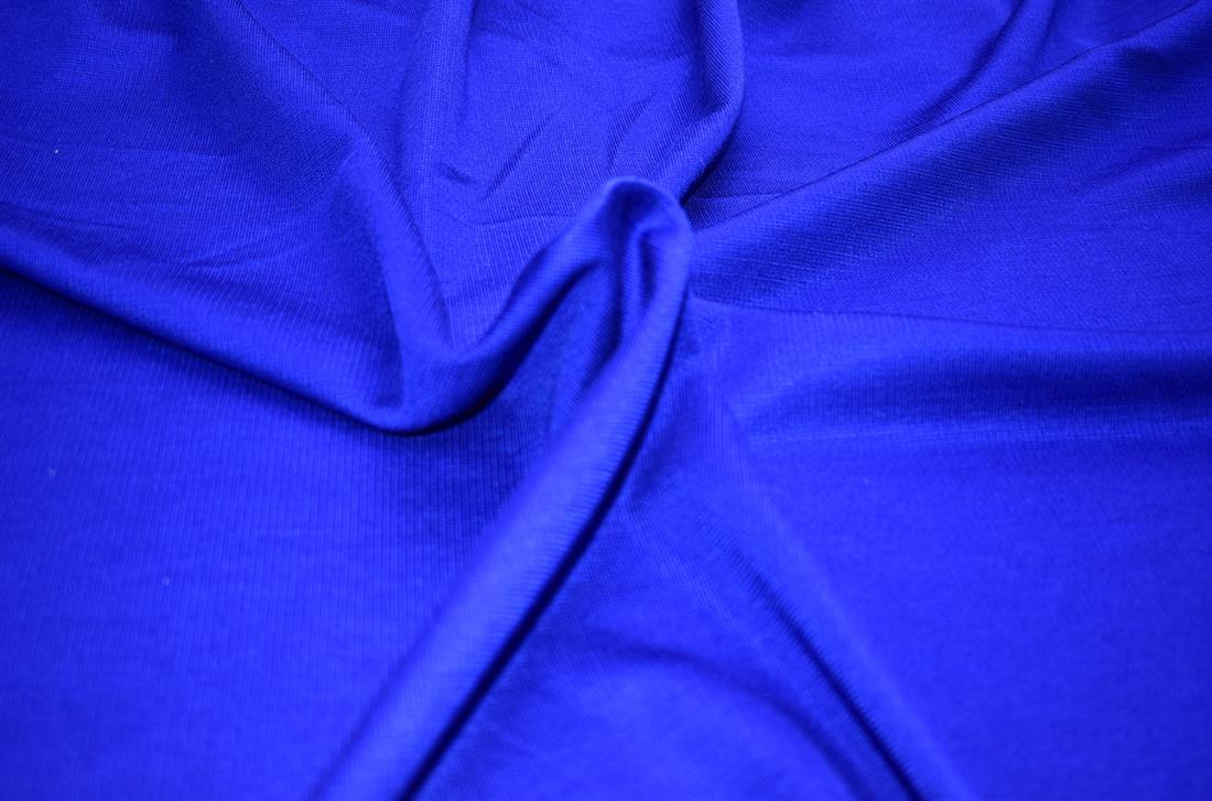 Royal Blue Plain Polyester Jersey Fabric