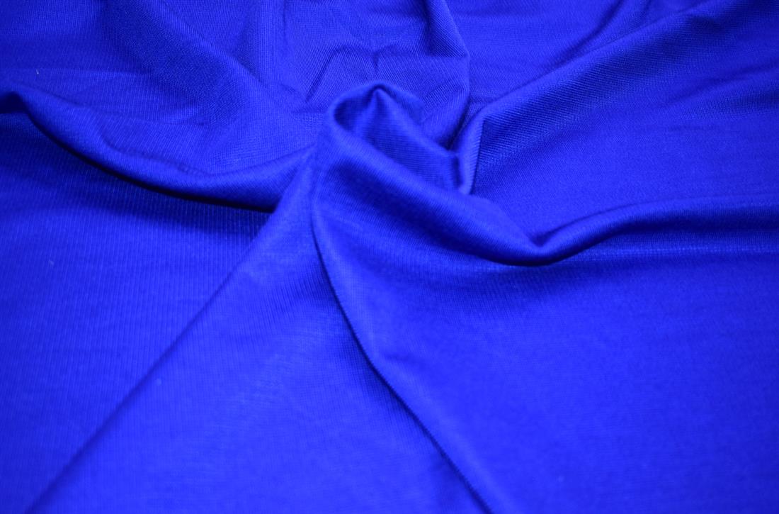 Royal Blue Plain Polyester Jersey Fabric