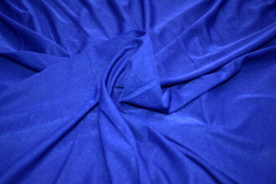 Navy Plain Polyester Mesh Jersey Fabric