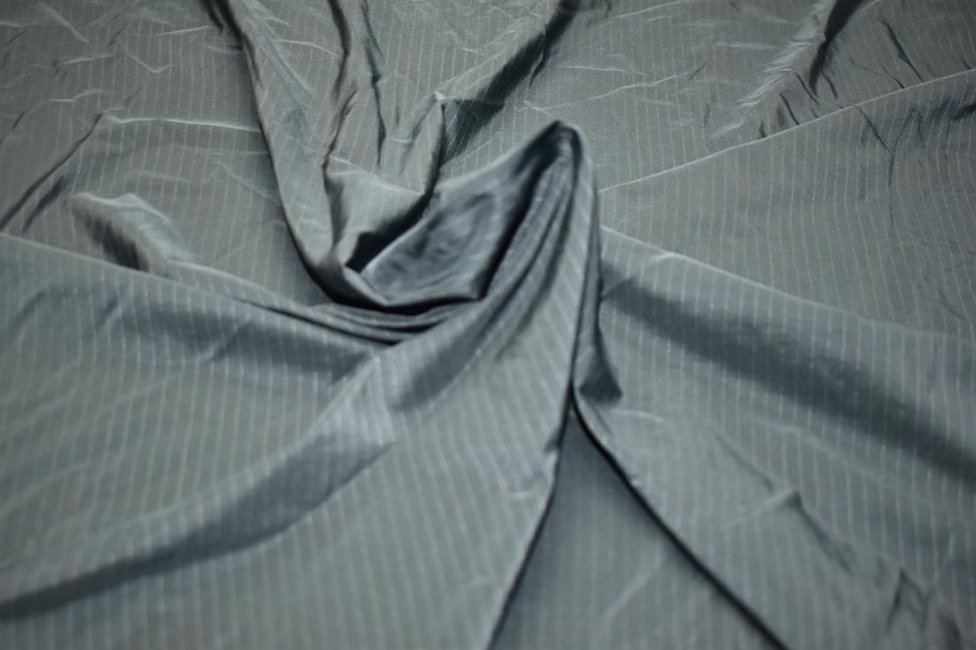 Dark Sage Strips Polyester Light RipStop Fabic Fabric
