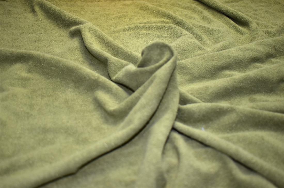 Olive Green Plain Polyester Jersey Fabric