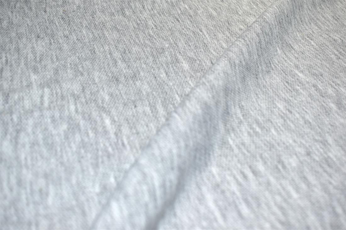 White & Grey Polyester Jersey Fabric