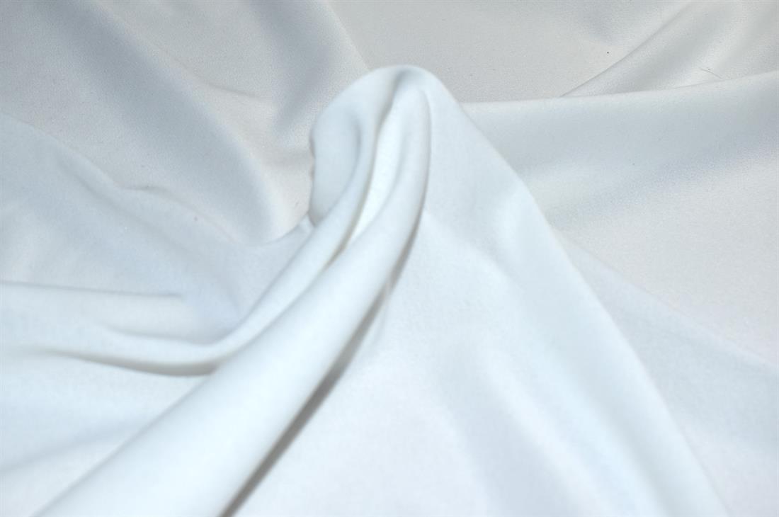White Plain Light Polyester Jersey Fabric