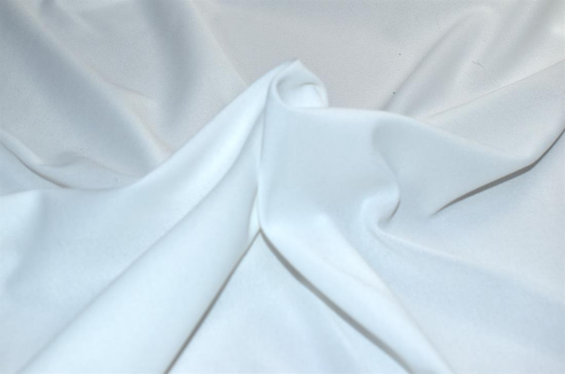 White Plain Light Polyester Jersey Fabric